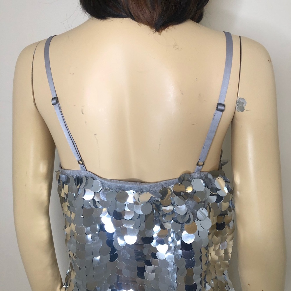 wild fable Silver Sequin Crop Top & Mini Skirt Set - Picture 10 of 13